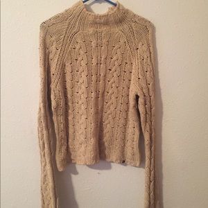 Tan stitched sweater
